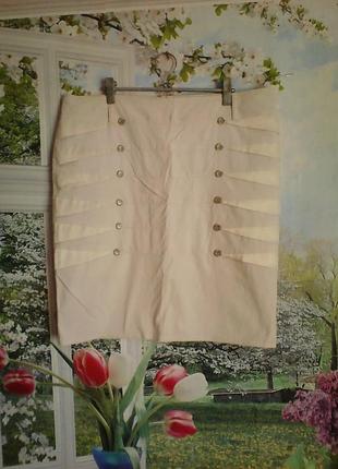 Летняя юбка светлая р 48-50