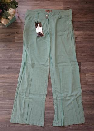 Летние женские брюки широкий фасон штаны р.44/461 фото