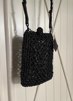 Плетена сумочка для мобільного