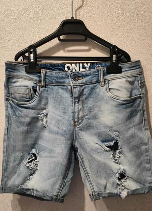 Стильні жіночі джинсові шорти only1 фото