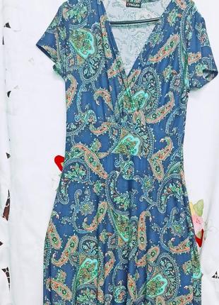 Літнє нове плаття в підлогу турецького виробника valide. 48 розміру (сток)1 фото