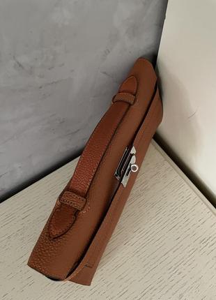 Клатч темний оранж 3