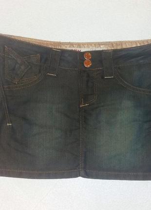 Фирменная джинсовая мини юбка, турция, only1 фото