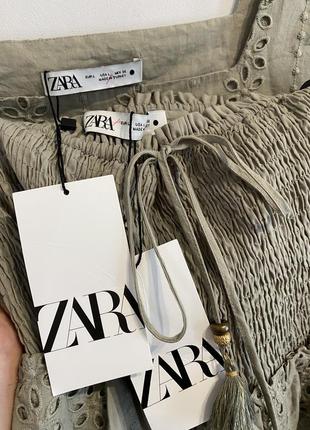 Комплект топ юбка zara прошва ришелье m-l4 фото