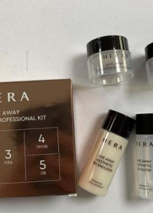 Набор омолаживающих миниатюр hera age away aesthetic professional kit, 5 pcs3 фото