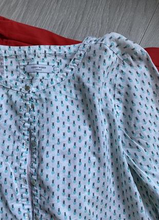 Летняя рубашка в ананасы marks & spenser2 фото