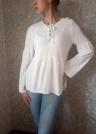 Шикарна біла блуза
