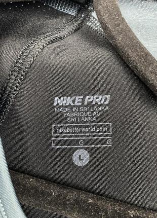 Nike pro l футболка спортивная легкая для спорта8 фото