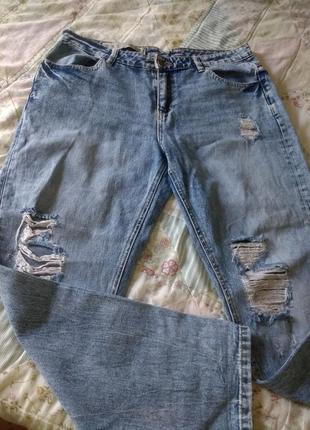 Світлі рвані джинси denim co 12/40