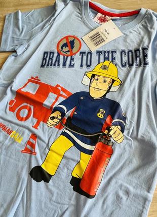 Літній костюм футболка шорти пожежник сем5 фото