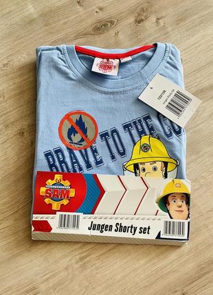 Літній костюм футболка шорти пожежник сем2 фото
