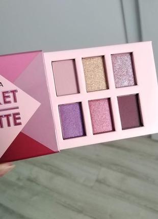 Sephora pocket palette plum палетка теней