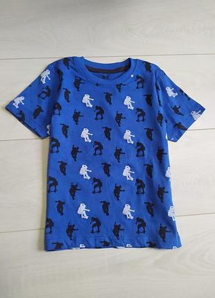 Футболка синя lupilu 98/104, 110/116см