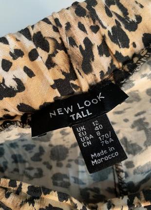 Леопардові штани-спідниця,кюлоти із віскози7 фото