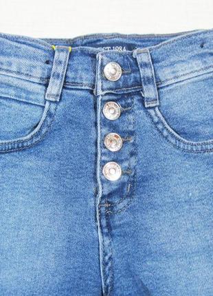 Высококачественные модные и стильные джинсовые шорты для девочки, стрейчевые (турция).3 фото