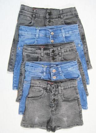 Высококачественные модные и стильные джинсовые шорты для девочки, стрейчевые (турция).3 фото