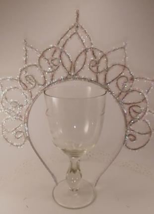 Корона для снежинки или снежной королевы снежинка звезда ободок корона на корпоратив...