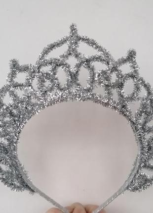 Корона для снежинки или снежной королевы снежинка звезда ободок корона на корпоратив или утренник1 фото