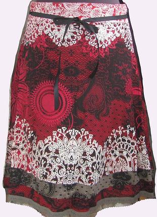 Стильна спідниця бренду desigual 100% віскоза