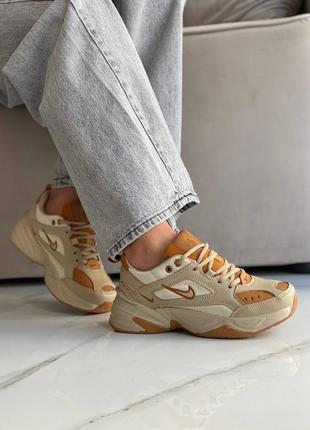 Nike m2k desert camo beige трендові бежеві кросівки найк бежевые брендовые кроссовки демисезон