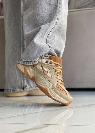 Nike m2k desert camo beige трендові бежеві кросівки найк бежевые брендовые кроссовки демисезон4 фото