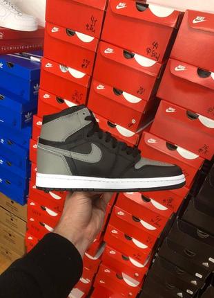 Кросівки снікерси nike air jordan black grey