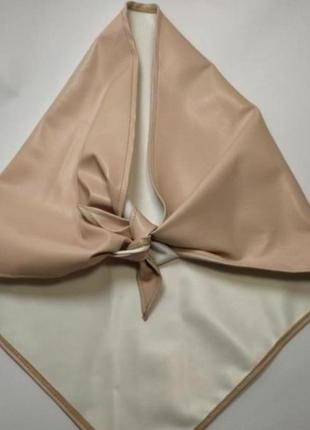 Эко-кожа косынка платок платочек эко кожа стильная тренд разные цвета косынка кожа...