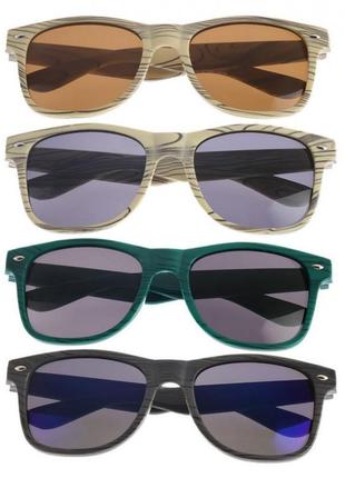Розпродаж сонцезахисні окуляри-вайфареры під дерево зебрано1 фото