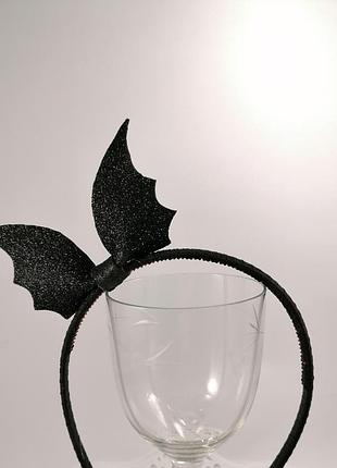 Обідок хелловін з летючої мишкою ручна робота, обруч на хелловін . менша летюча мишка.