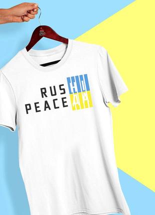 Футболка с принтом "rus нет peace да" push it