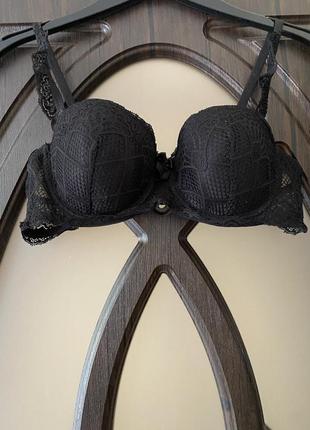 Шикарний, чорний, ажурний, бюстгальтер