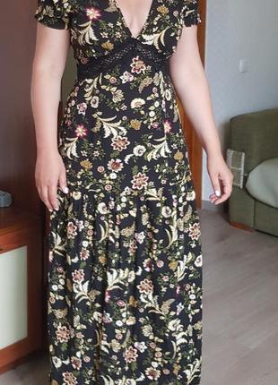 Роскошное платье  из натуральной ткани zara,h&m,  shein2 фото