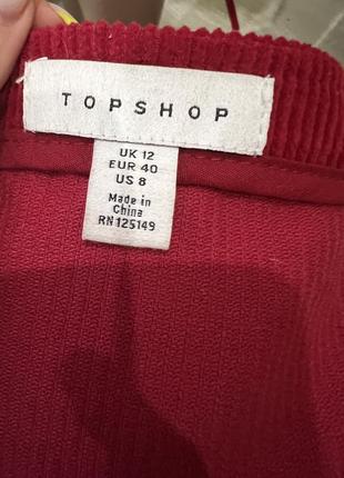 Вельветовый сарафан topshop8 фото