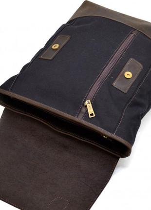 Рюкзак для ноутбука з канвас і шкіри гдс-3880-3md від tarwa7 фото