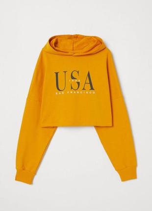 Яркий сочный худи usa ♥️h&m 💛💙