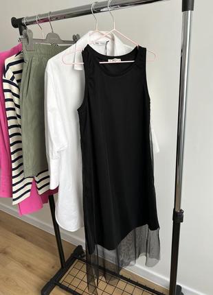 Плаття pull&bear / чёрное платье/ длине платье