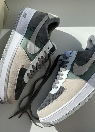 Кроссовки nike air force 1 low dark grey white light grey   cw2288-703