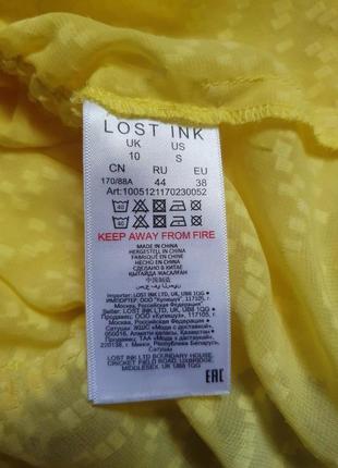 Блуза лимонная идеал lost ink uk10 s-m4 фото