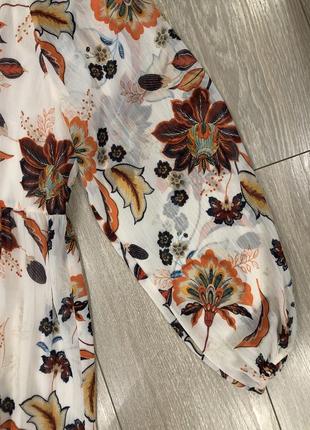 Шифонова ярусну сукню в квіти розмір 14-167 фото