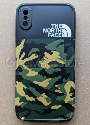 Чехол the north face для iphone xs (хаки/khaki)2 фото