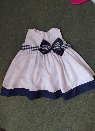 Нежное платье нарядное пышное на малышку 3-6, 6-9мес1 фото