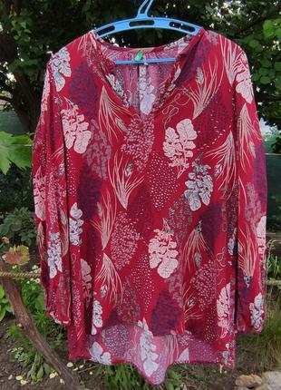 Блуза рубашка разлетайка от united colors of benetton женская