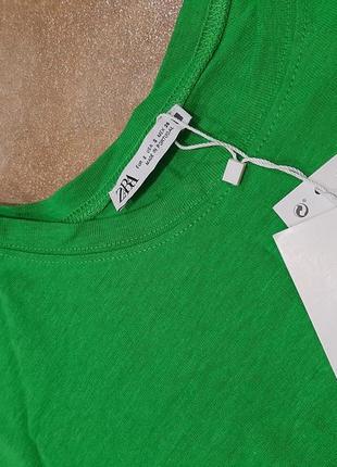 Zara футболка зелёный зеленый2 фото