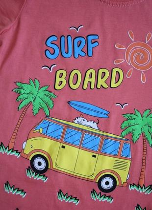 Футболка "surf board" для хлопчика в двох кольорах wewe3 фото