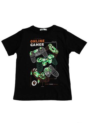 Футболка  online gamer для хлопчика в 2 кольорах wewe