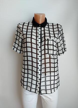 Блуза сорочка в клітку atmosphere блузка в клітинку 44 46