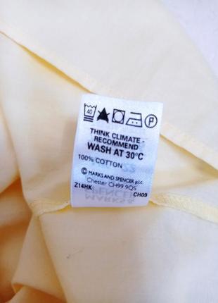Легка бавовняна блуза ніжно лимонного кольору5 фото