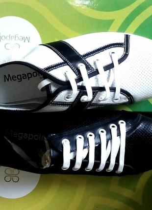 Розпродаж залишків megapolis натуральна шкіра кеди кросівки, туфлі6 фото