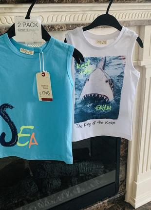 Нові з біркою майки для хлопчика італія ovs