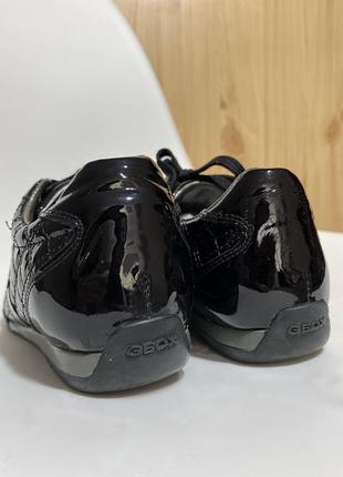 Черные кожаные кроссовки geox5 фото